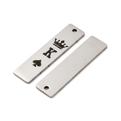 Anti-Tarnish 201 Stainless Steel Pendants STAS-R002-15P-1