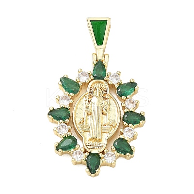 Religion Brass Pave Cubic Zirconia Pendants CU-CBA83A6-01C-G02-1