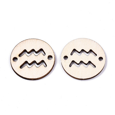 Unfinished Natural Poplar Wood Links Connectors WOOD-S045-139B-10-1