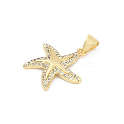 Brass Micro Pave Cubic Zirconia Pendants KK-D317-070G-1