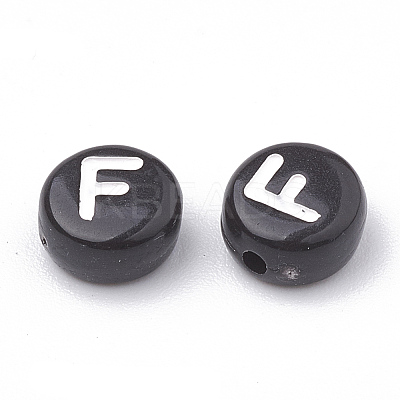 Opaque Acrylic Beads X-SACR-N002-02F-1