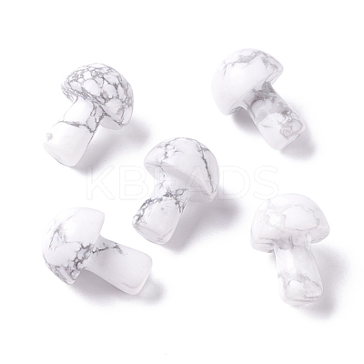 Natural Howlite Mushroom Gua Sha Stone G-D456-26H-1