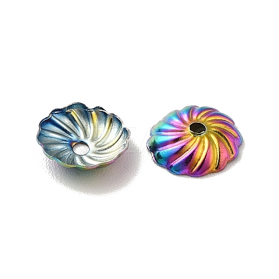 Ion Plating(IP) 304 Stainless Steel Bead Caps STAS-G075-10MC-1