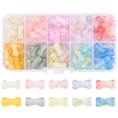 130Pcs 13 Colors Gradient Color Transparent Acrylic Beads OACR-FS0002-04-1
