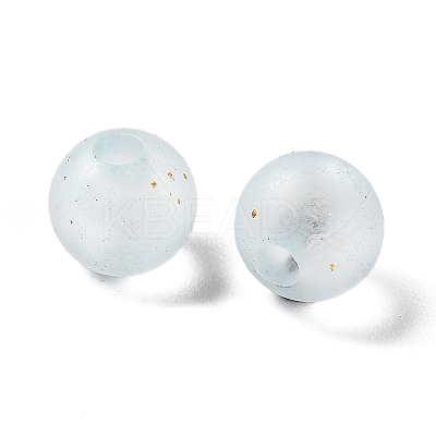 Frosted Transparent Acrylic Beads OACR-F013-12G-1