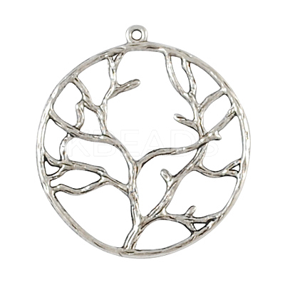 Alloy Metal Tree of Life Pendants LS-PALLOY-20320-AS-RS-1