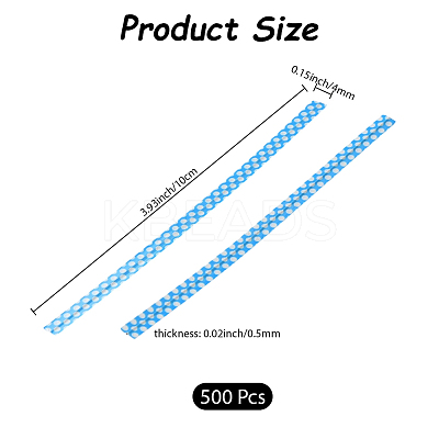 500Pcs Polka Dot PET Plastic Wire Twist Ties FIND-WH20005-40A-1