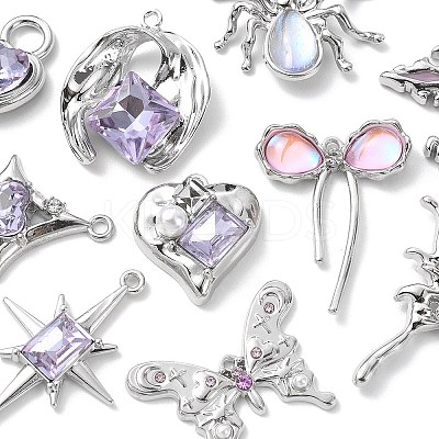 Rack Plating Alloy Pendants FIND-YW0003-33-1