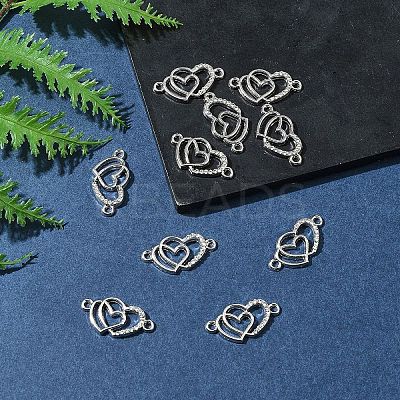 10Pcs Alloy Crystal Rhinestone Links/Connectors ALRI-FS0001-02P-1