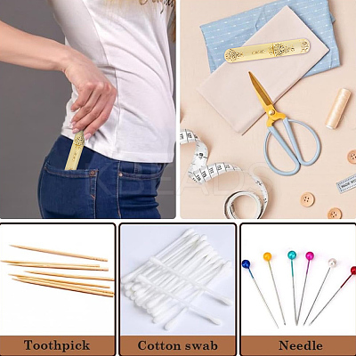 Zinc Alloy Craft Sewing Needles Case Box TOOL-WH20013-08G-1