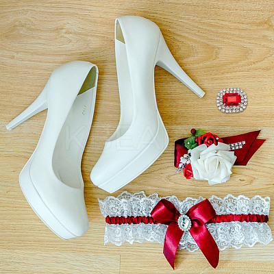 Alloy Rhinestone Shoe Decorations FIND-WH0126-417A-1