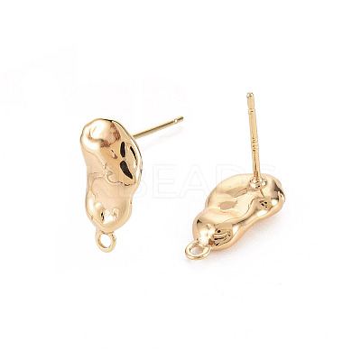 Brass Earring Findings X-KK-S356-442-NF-1
