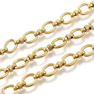 Ion Plating(IP) 304 Stainless Steel Oval Link Chains CHS-S012-08G-1