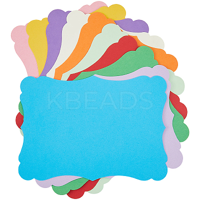 50Pcs 10 Colors DIY Paper Blank Greeting Cards AJEW-CP0010-26B-1