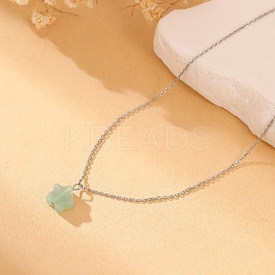 Stainless Steel Cable Chain Necklace QL5593-3-1