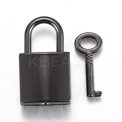Rectangle Alloy Padlock Mini Lock with Key LS-PALLOY-H191-02EB-1