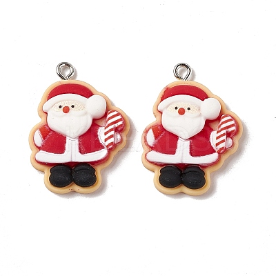 Christmas Theme Opaque Resin Pendants LS-X-FIND-E025-03-1