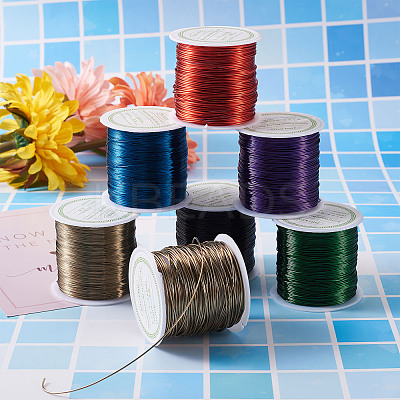 Round Copper Beading Wire for Jewelry Making YS-TAC0004-0.3mm-08-1