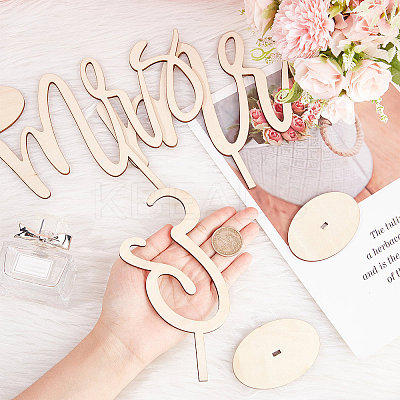 Mr and Mrs Sign for Wedding DJEW-WH0001-12-1