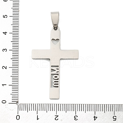 Non-Tarnish Mother's Day 201 Stainless Steel Pendants STAS-N103-188P-1
