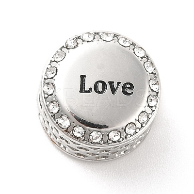 304 Stainless Steel European Beads STAS-D180-01P-1