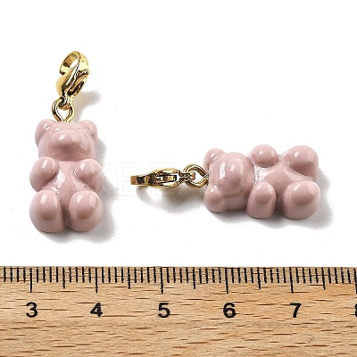 Bear Resin Pendant Decorations STAS-M092-01G-07-1