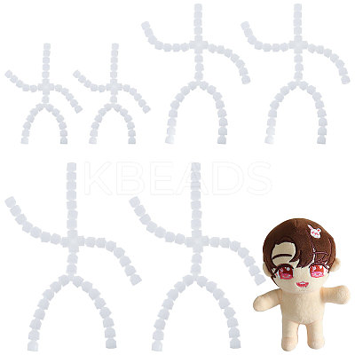 6Pcs 3 Style  Plastic Action Figure Movable Skeleton DIY-PH0007-69-1