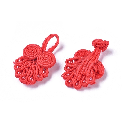 Handmade Chinese Frogs Knots Buttons Sets BUTT-WH0014-29C-1