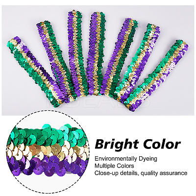10Pcs Wide Stretch Sparkling Headband MRMJ-GF0001-45C-1