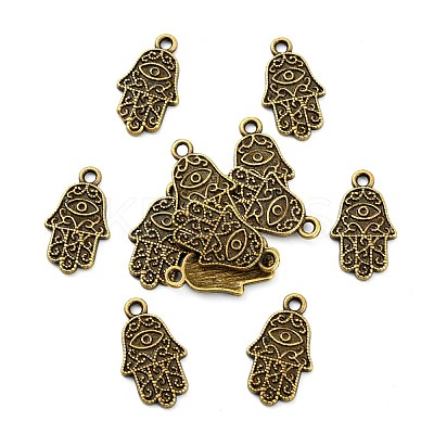 Tibetan Style Alloy Pendant Enamel Settings TIBE-T011-127AB-FF-1