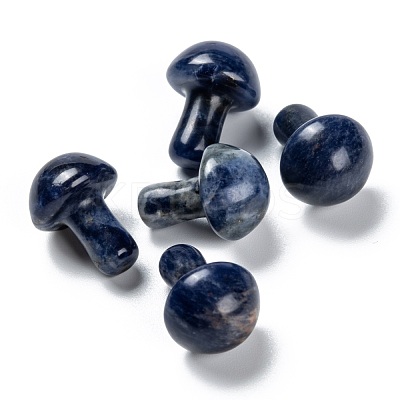 Natural Sodalite Mushroom Gua Sha Stone G-L570-A05-1