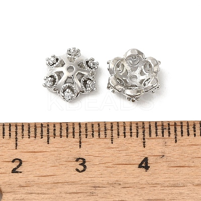 Rack Plating Brass Beads Caps KK-B088-05B-P-1