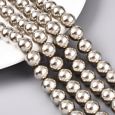Glass Pearl Beads Strands HY-G002-01F-13-1