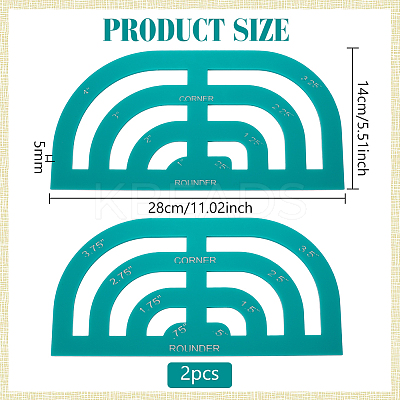 Transparent Acrylic Arch Templates DIY-WH0656-45-1