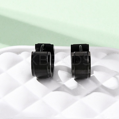 304 Stainless Steel Hoop Earrings EJEW-D331-19D-B-1