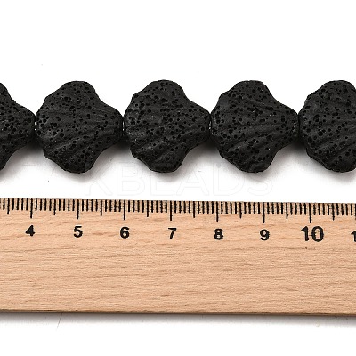 Dyed Natural Lava Rock Beads Strands G-A264-A04-01C-1