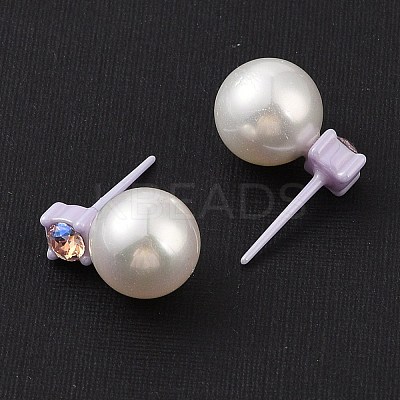 Hypoallergenic Bioceramics Zirconia Ceramic Stud Earrings EJEW-C111-15B-1