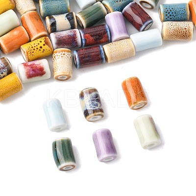 40Pcs 10 Colors Handmade Porcelain Beads PORC-FS0001-20-1