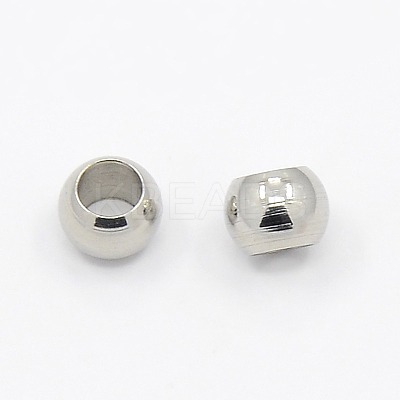 Tarnish Resistant 304 Stainless Steel Smooth Spacer Beads X-STAS-M006-02-1