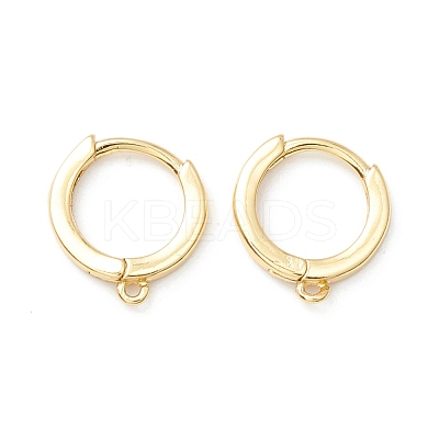 Rack Plating Brass Hoop Earring Findings KK-D073-30G-1