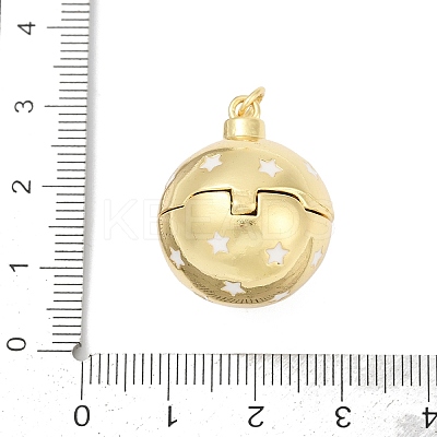 Brass Micro Pave Cubic Zirconia Locket Pendants KK-H203-13G-04-1