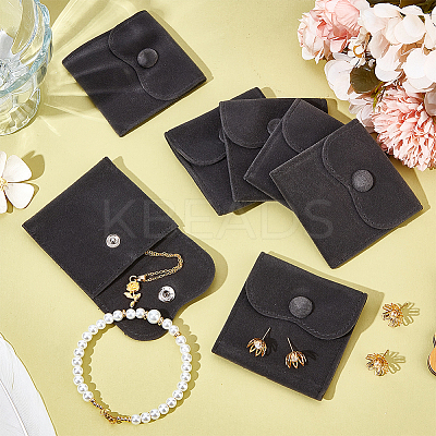 10Pcs Velvet Jewelry Pouches AJEW-NB0005-66H-1