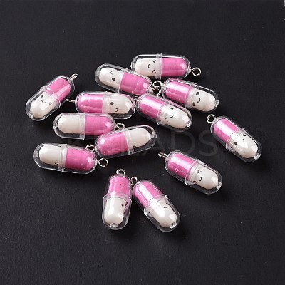 Translucent Plastic Pendants KY-L006-29G-1