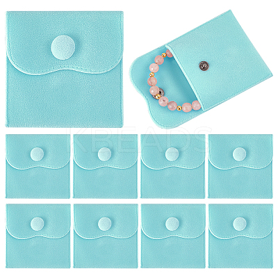 10Pcs Velvet Jewelry Pouches AJEW-NB0005-66E-1