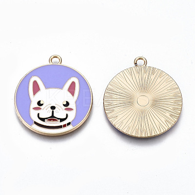 Eco-Friendly Alloy Enamel Pendants ENAM-Q437-055-NR-1