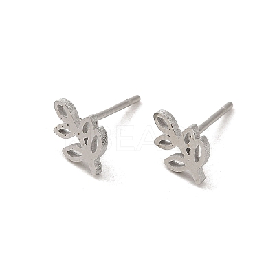 Non-Tarnish 304 Stainless Steel Stud Earrings X-EJEW-P244-07P-1