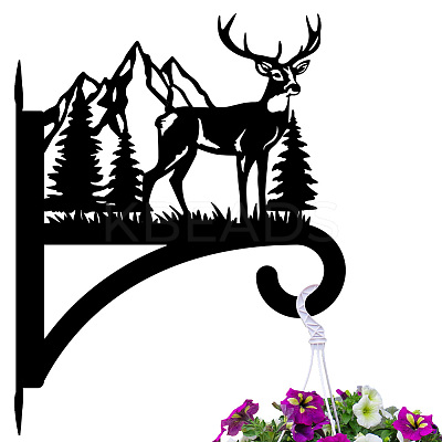 Iron Hanging Plant Hanger Bracket HJEW-WH0095-017-1