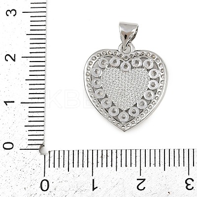 Brass Micro Pave Cubic Zirconia Pendants KK-P323-11D-P02-1