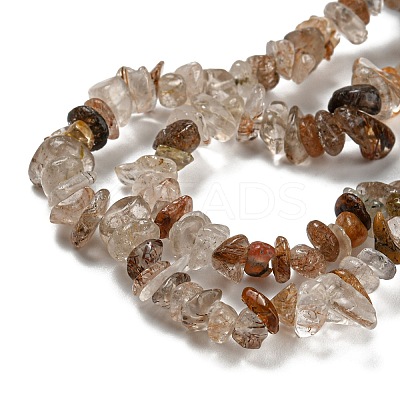 Natural Rutilated Quartz Beads Strands G-M205-92-1