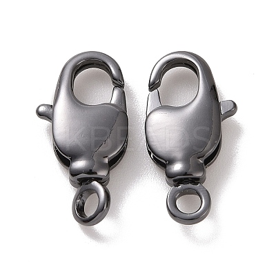 Rack Plating Brass Swivel Lobster Claw Clasps KK-K238-39B-M-1